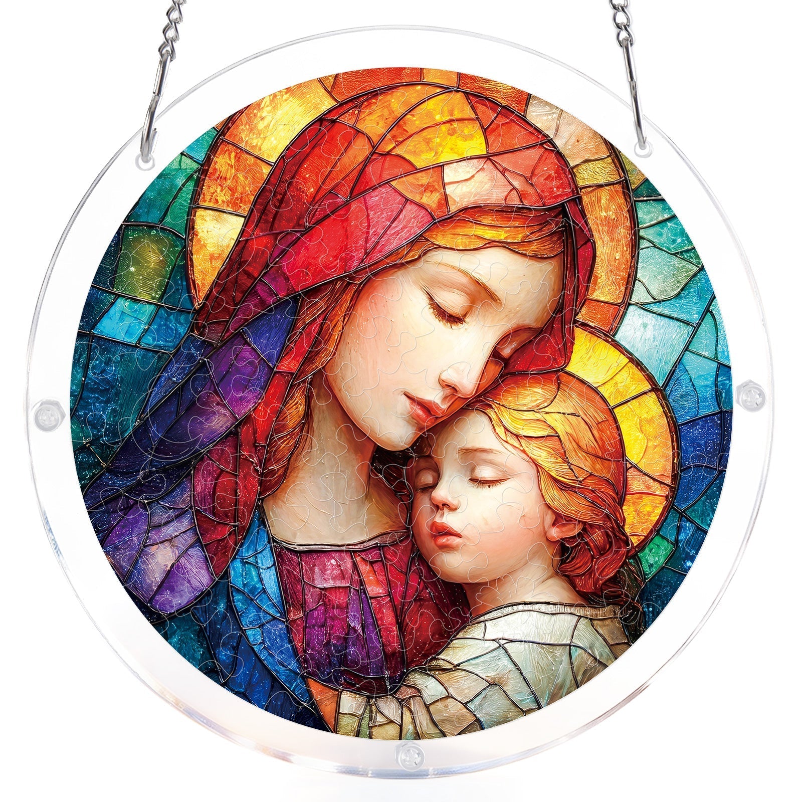 Holy Embrace Light Suncatcher-Acrylic Window Art