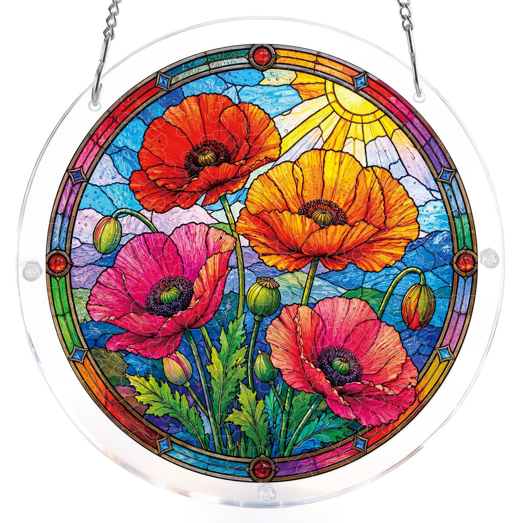 Sunlit Floral Garden Light Suncatcher-Acrylic Window Art
