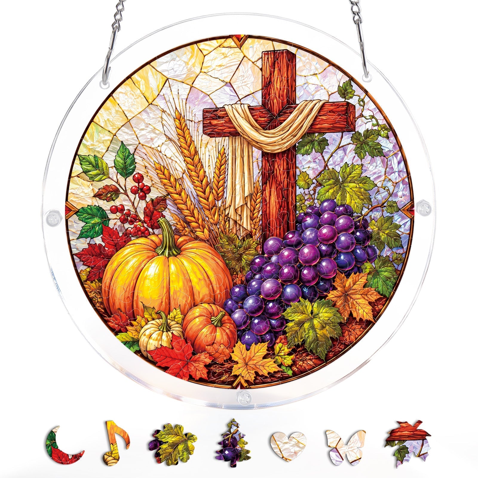 Harvest Blessings Light Suncatcher-Acrylic Window Art