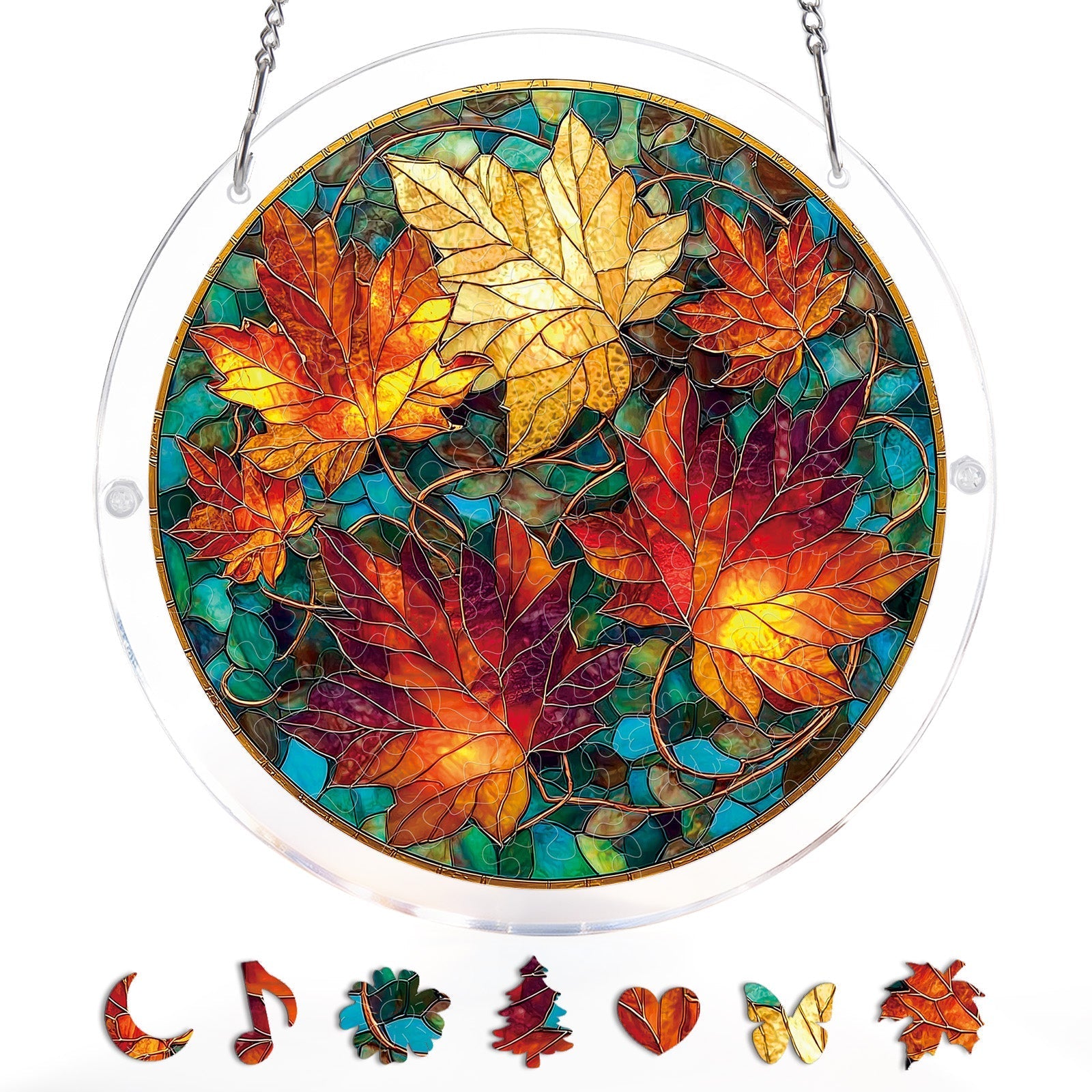 Golden Maple Light Suncatcher-Acrylic Window Art