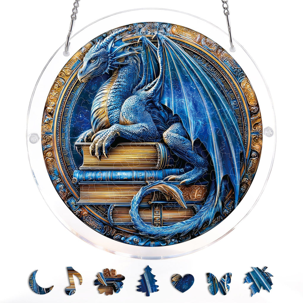 Dragon Realm Library Light Suncatcher-Acrylic Window Art