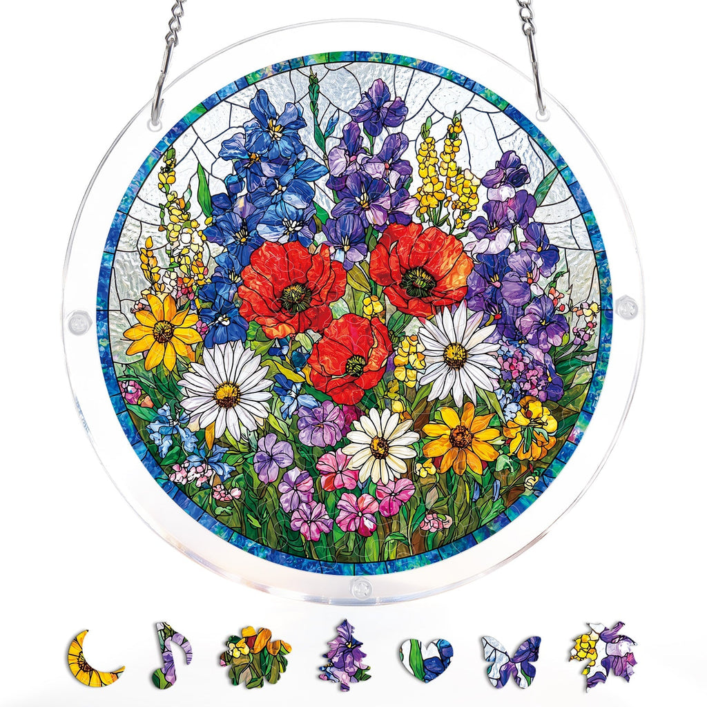 Wildflower Meadow Light Suncatcher-Acrylic Window Art