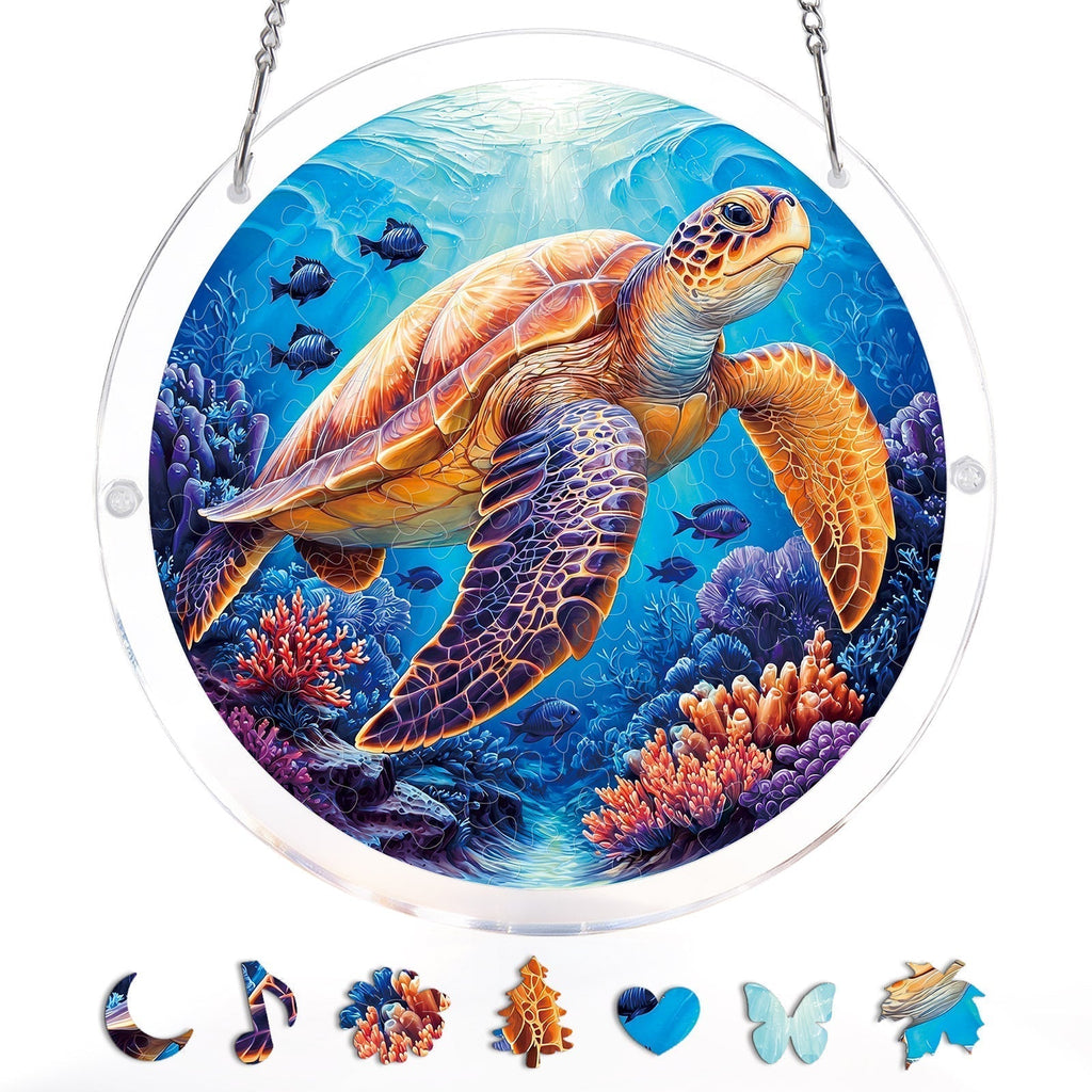 Starsea Turtle Light Suncatcher-Acrylic Window Art