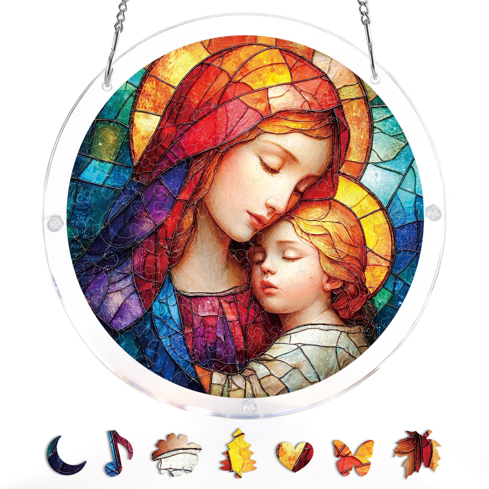Holy Embrace Light Suncatcher-Acrylic Window Art