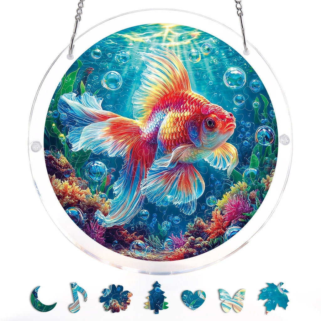 Starflame Goldfish Light Suncatcher-Acrylic Window Art