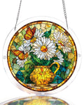 Daisy Butterfly Garden Light Suncatcher-Acrylic Window Art