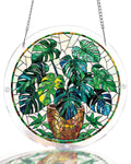 Monstera Greenery Light Suncatcher-Acrylic Window Art