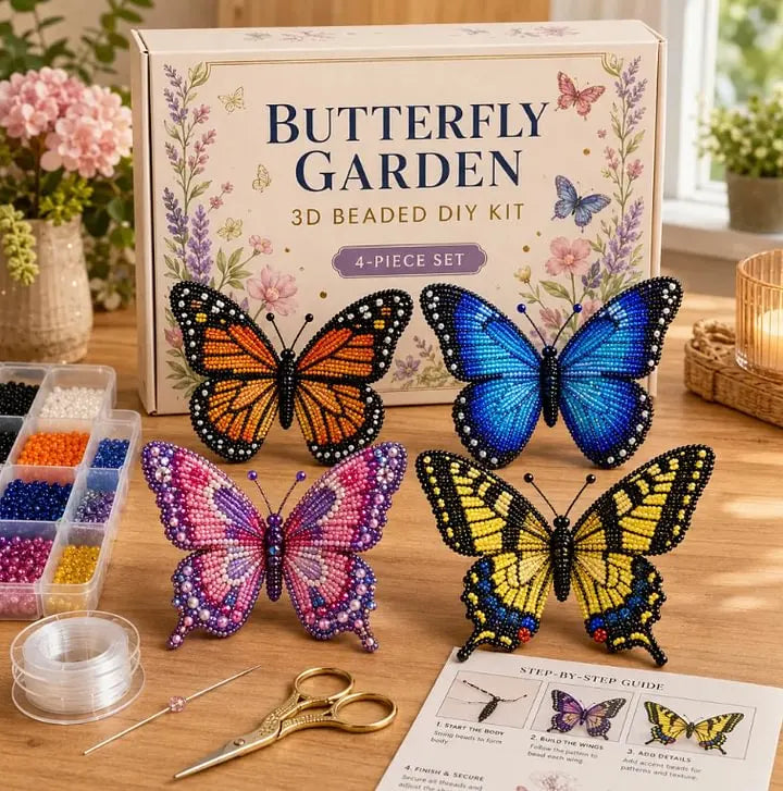 DIY Butterfly Series 4-Piece Set
