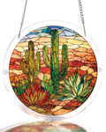 Sunset Cactus Light Suncatcher-Acrylic Window Art