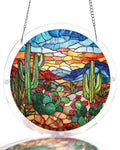 Desert Cactus Light Suncatcher-Acrylic Window Art