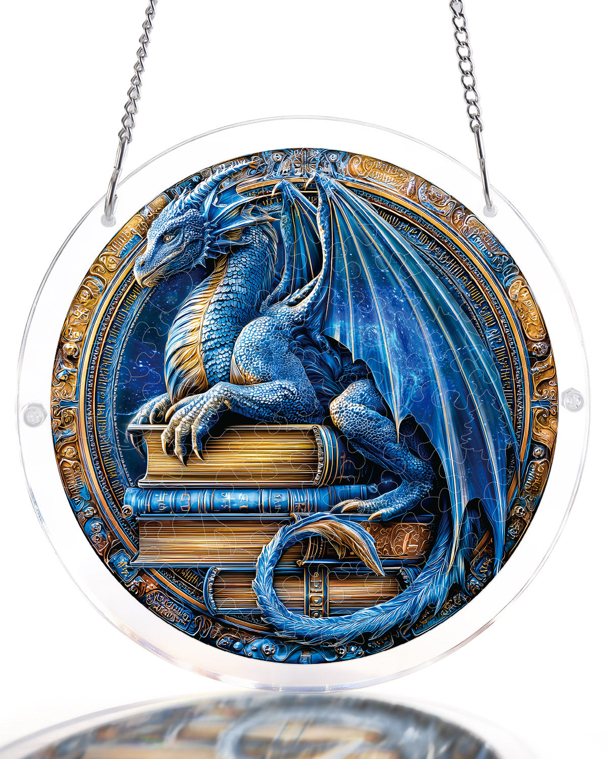 Dragon Realm Library Light Suncatcher-Acrylic Window Art