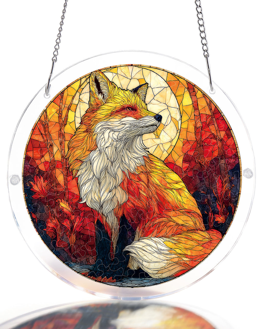 Fox Glow Light Suncatcher-Acrylic Window Art