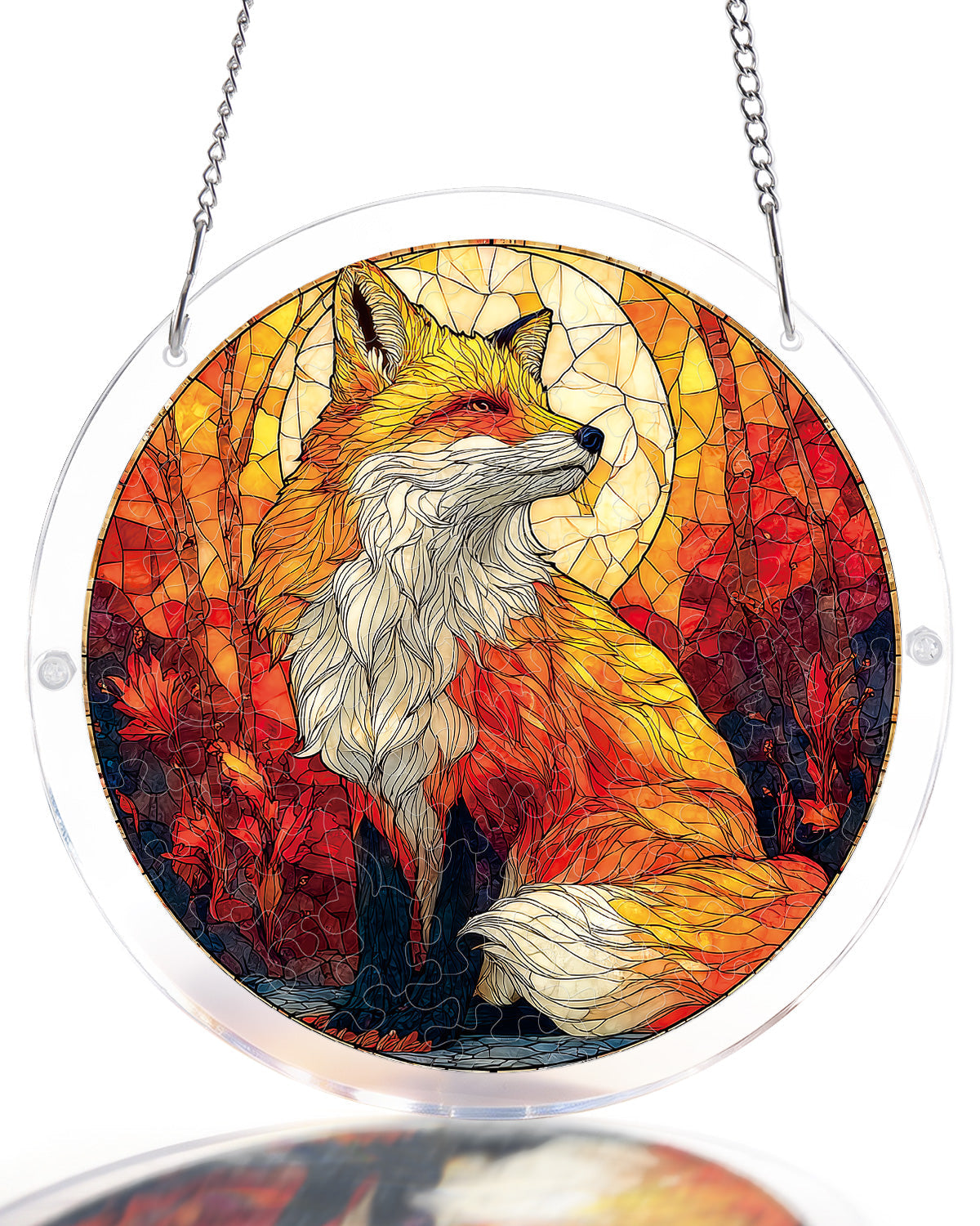 Fox Glow Light Suncatcher-Acrylic Window Art