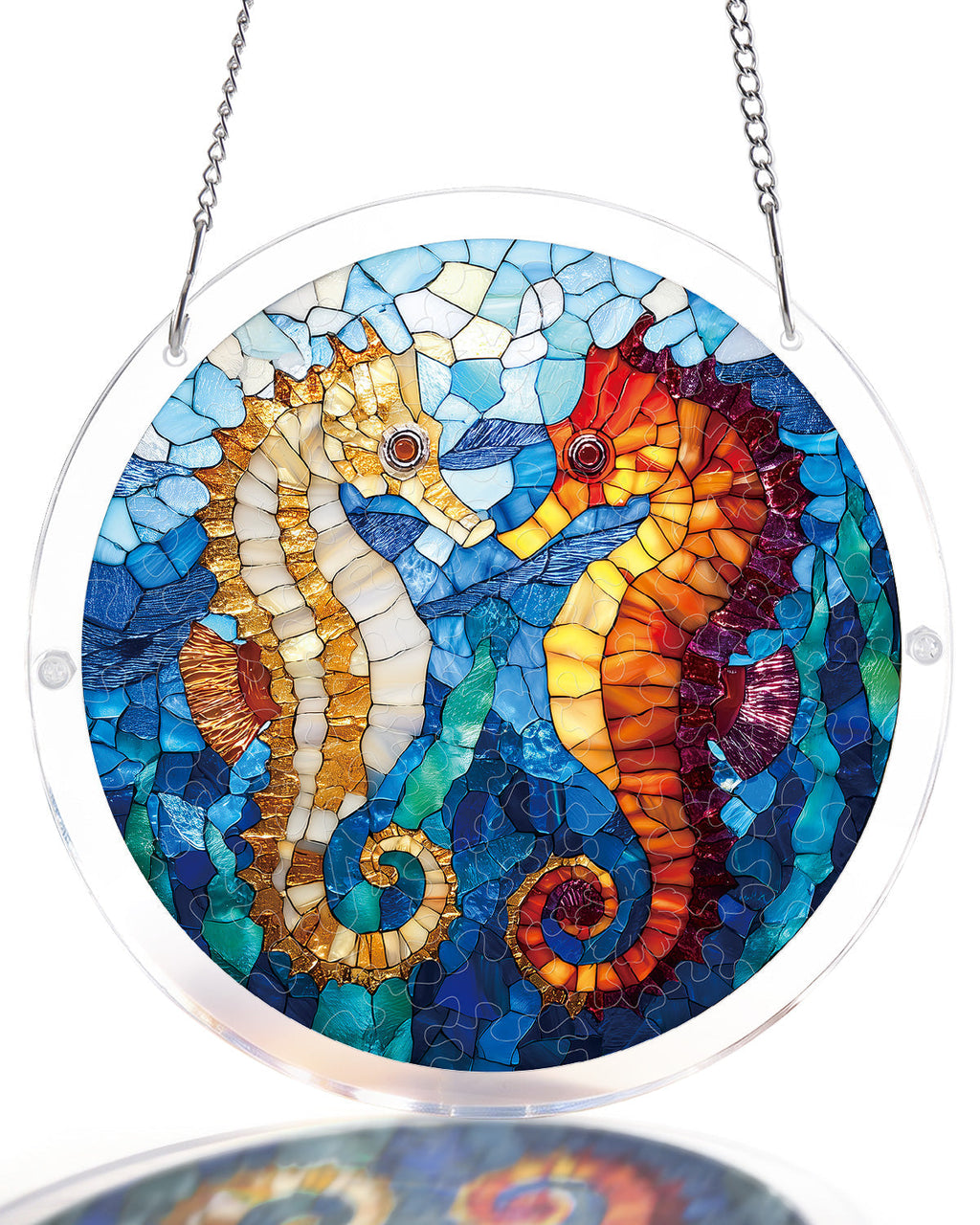 Dreamy Seahorses Light Suncatcher-Acrylic Window Art