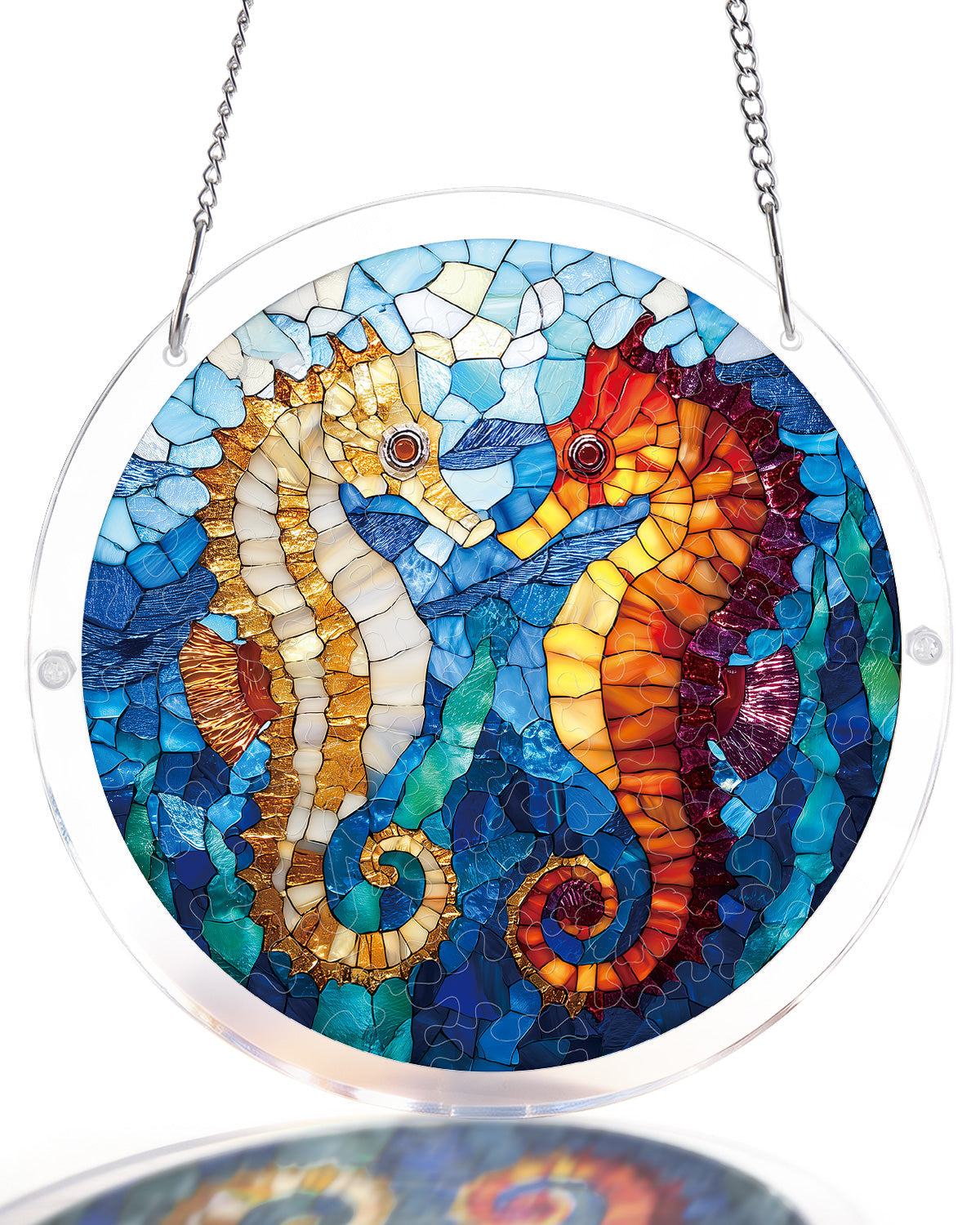 Dreamy Seahorses Light Suncatcher-Acrylic Window Art