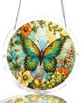 Emerald Butterfly Whisper Light Suncatcher-Acrylic Window Art