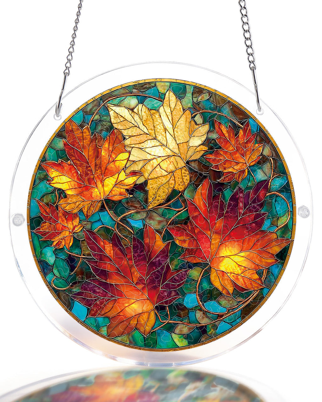 Golden Maple Light Suncatcher-Acrylic Window Art