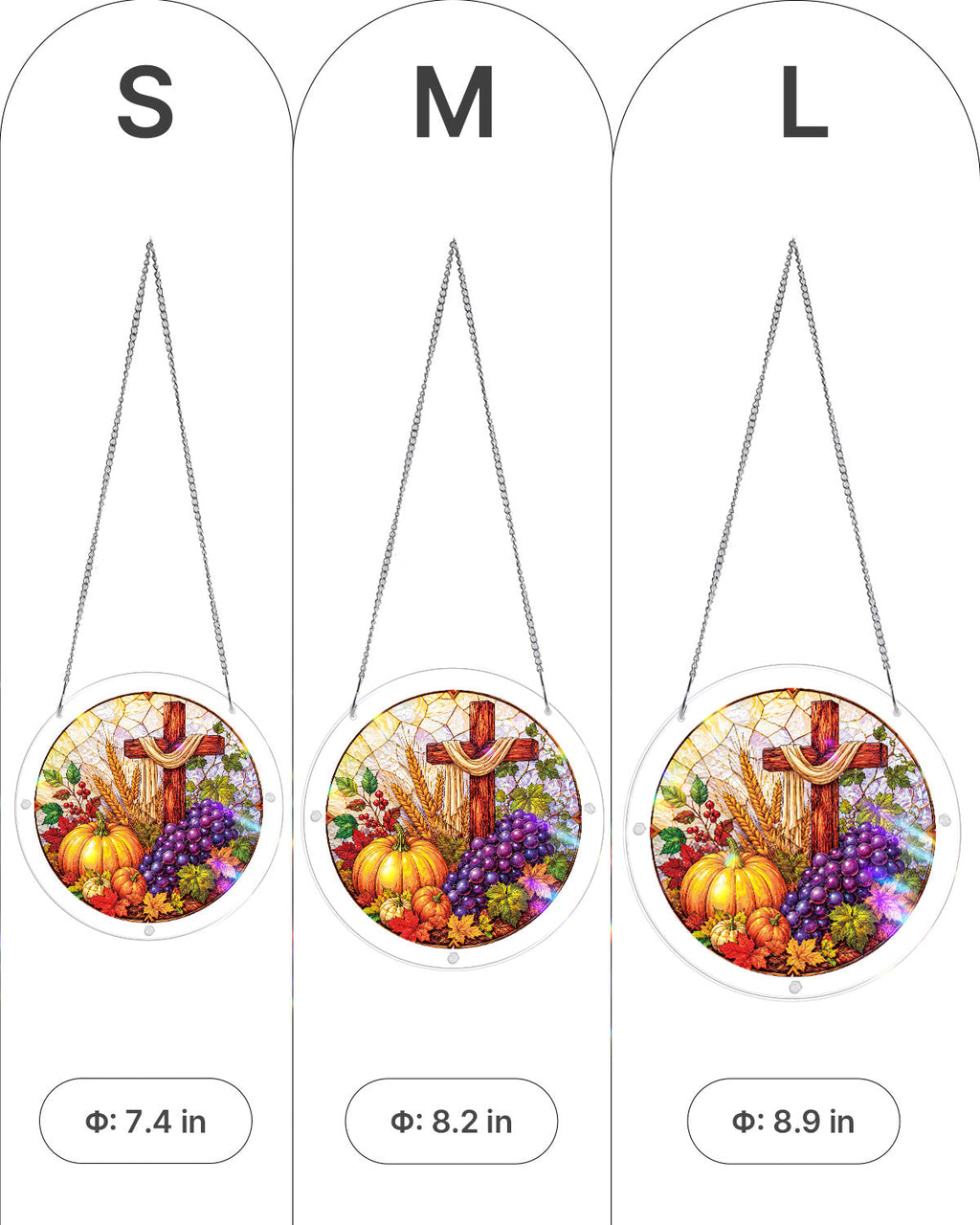 Harvest Blessings Light Suncatcher-Acrylic Window Art