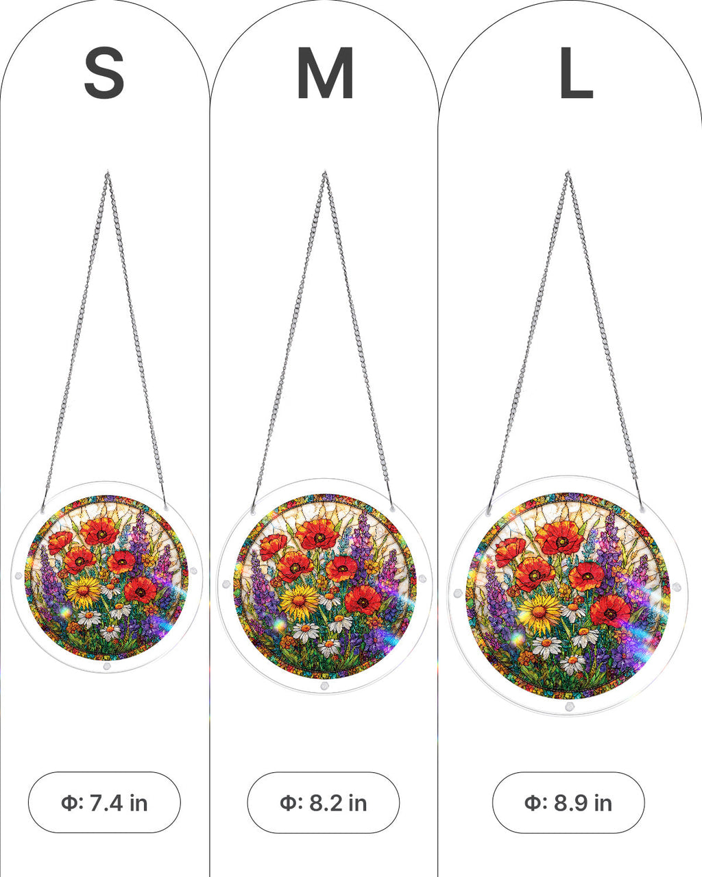 Wildflower Garden Light Suncatcher-Acrylic Window Art