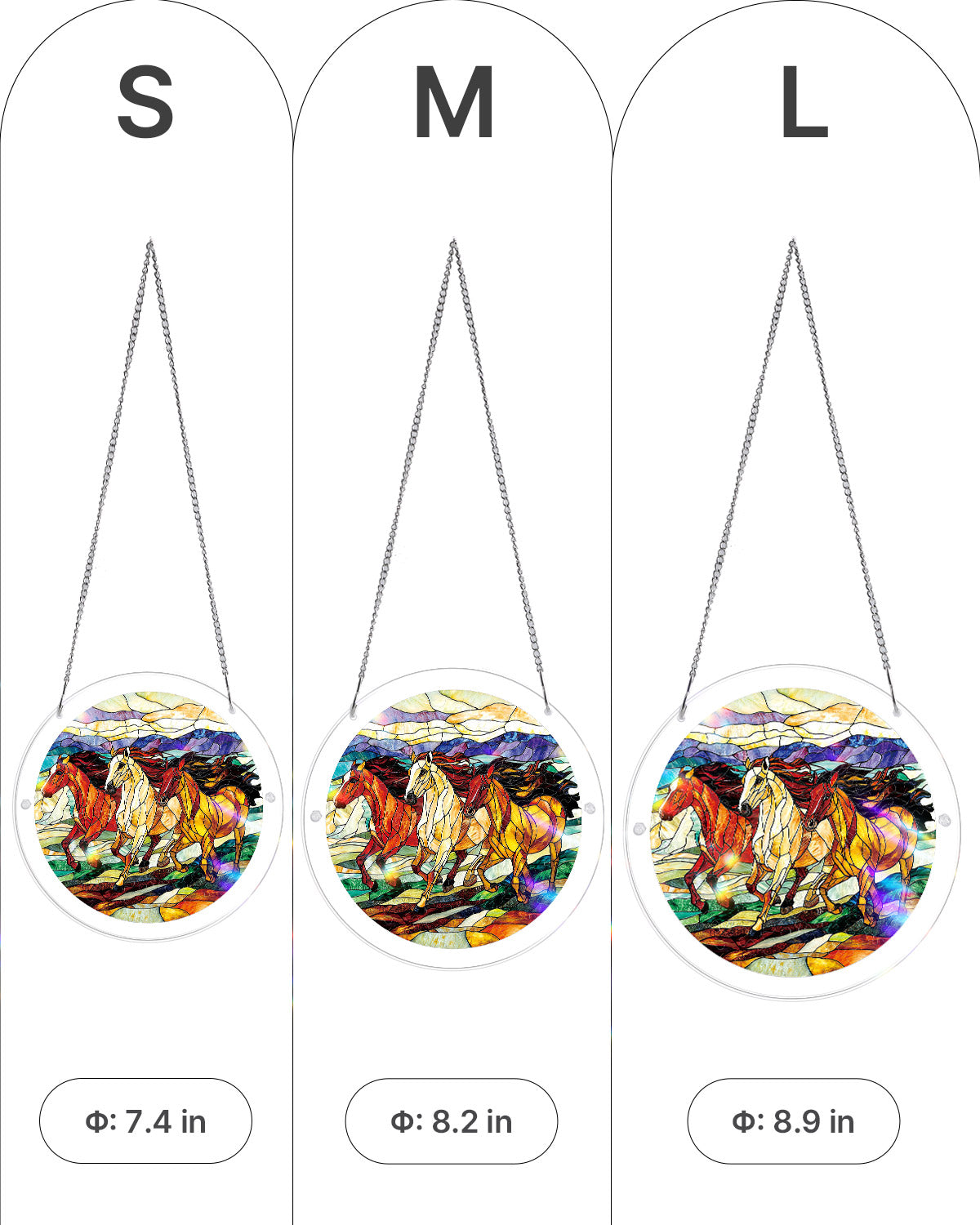 Wild Gallop Light Suncatcher-Acrylic Window Art