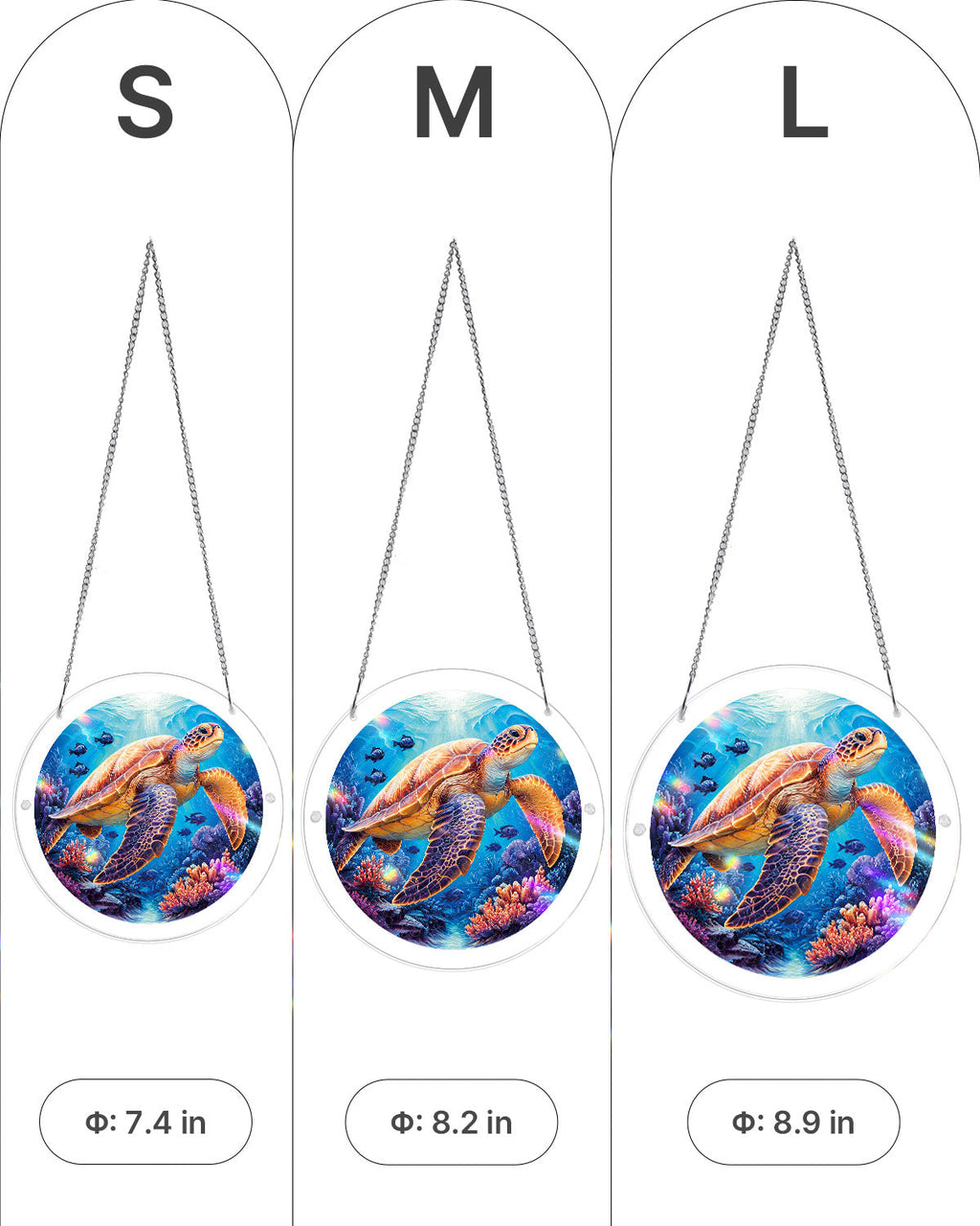 Starsea Turtle Light Suncatcher-Acrylic Window Art