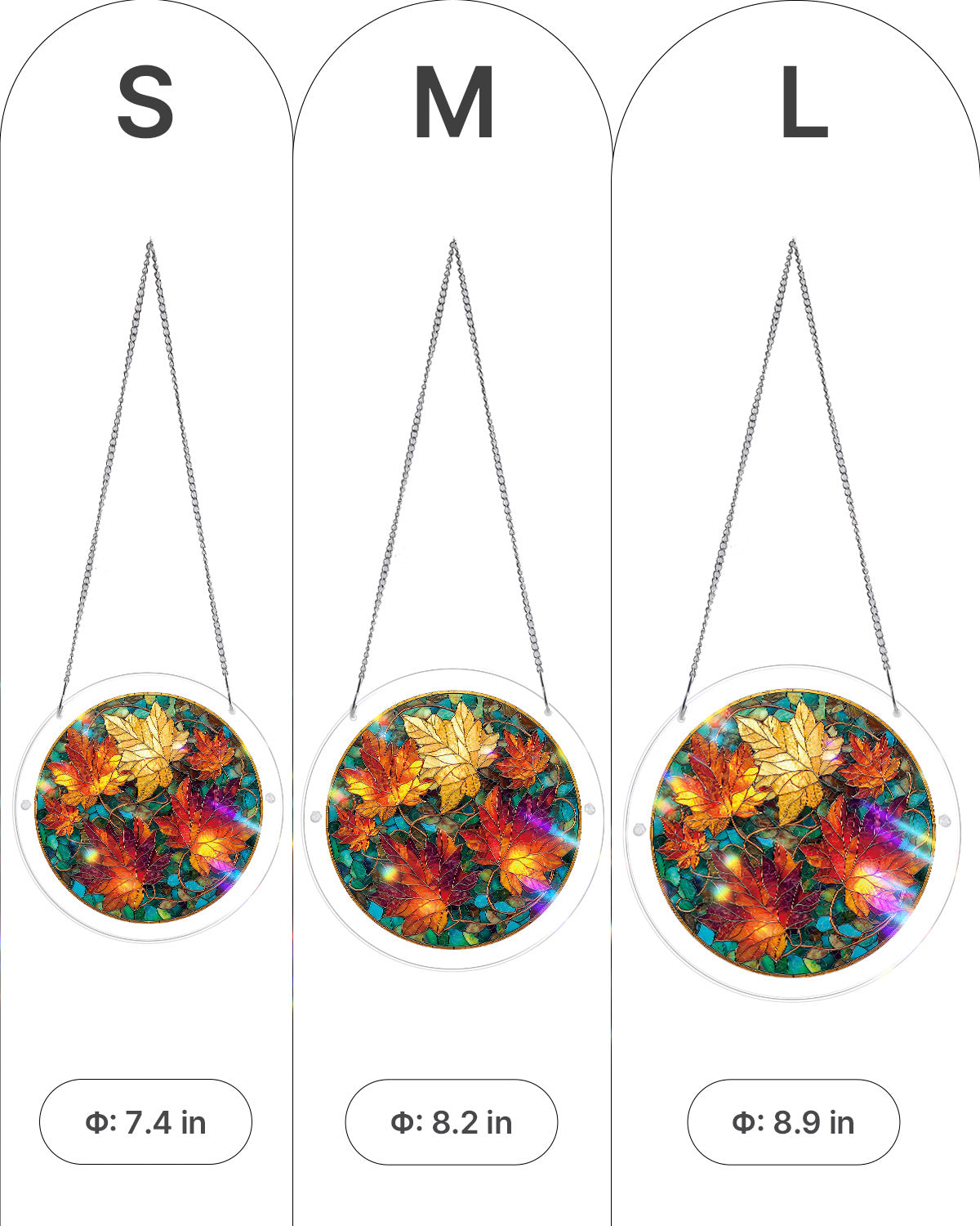 Golden Maple Light Suncatcher-Acrylic Window Art