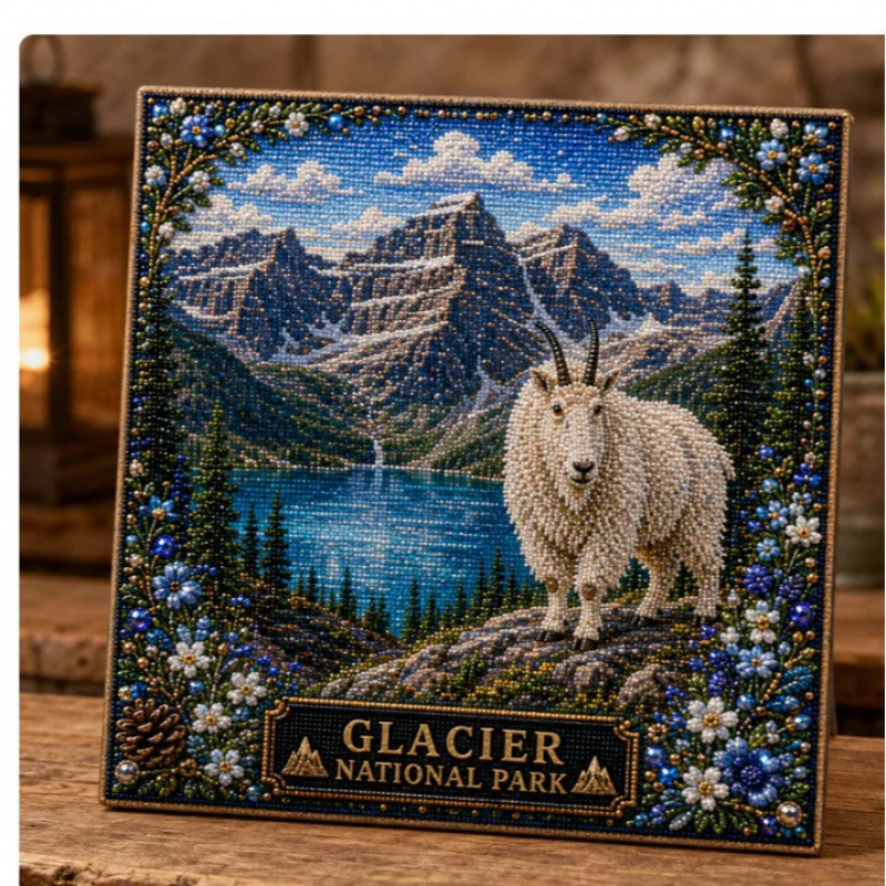 3D Diamond Painting – Glacier National Park