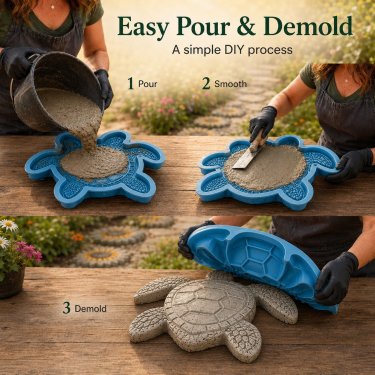Reusable Stepping Stone Mold – Dolphin