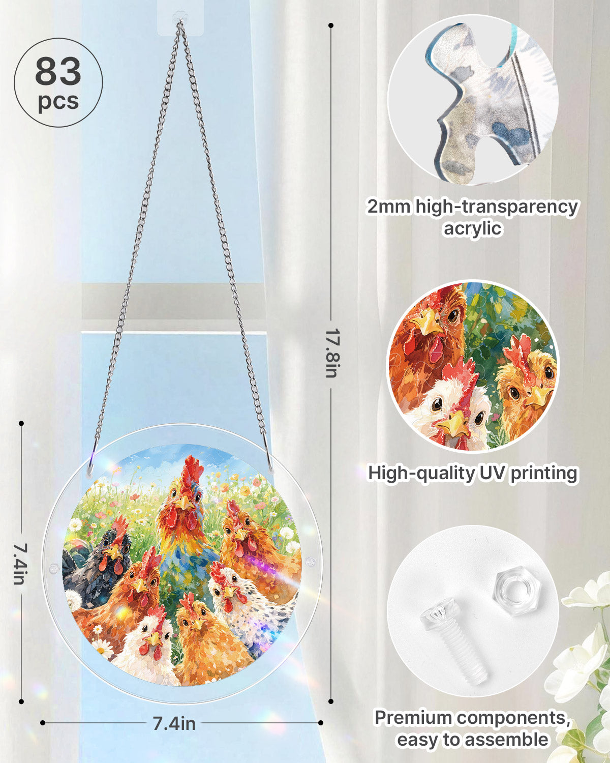 Morning in Bloom Light Suncatcher-Acrylic Window Art