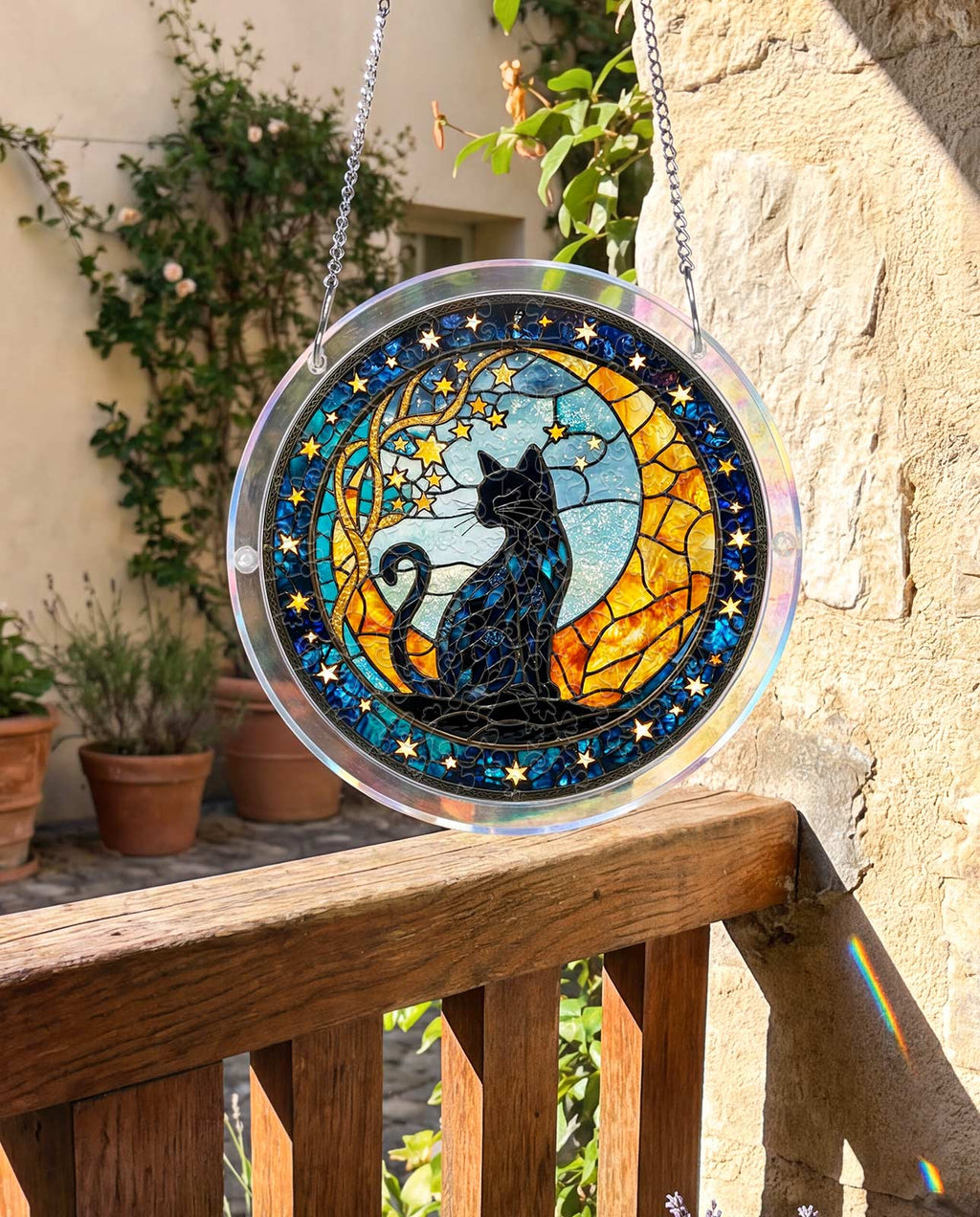 Acrylic Jigsaw Puzzle Suncatcher - Selene’s Cat