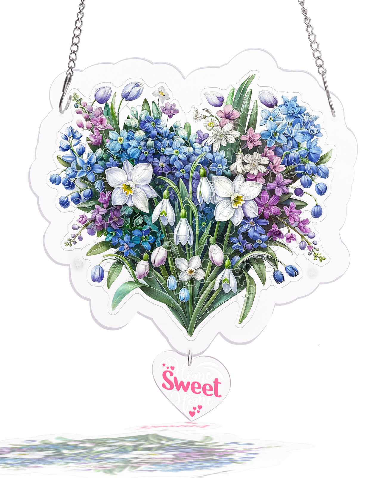 Acrylic Jigsaw Puzzle Suncatcher - Secret Words of Spring