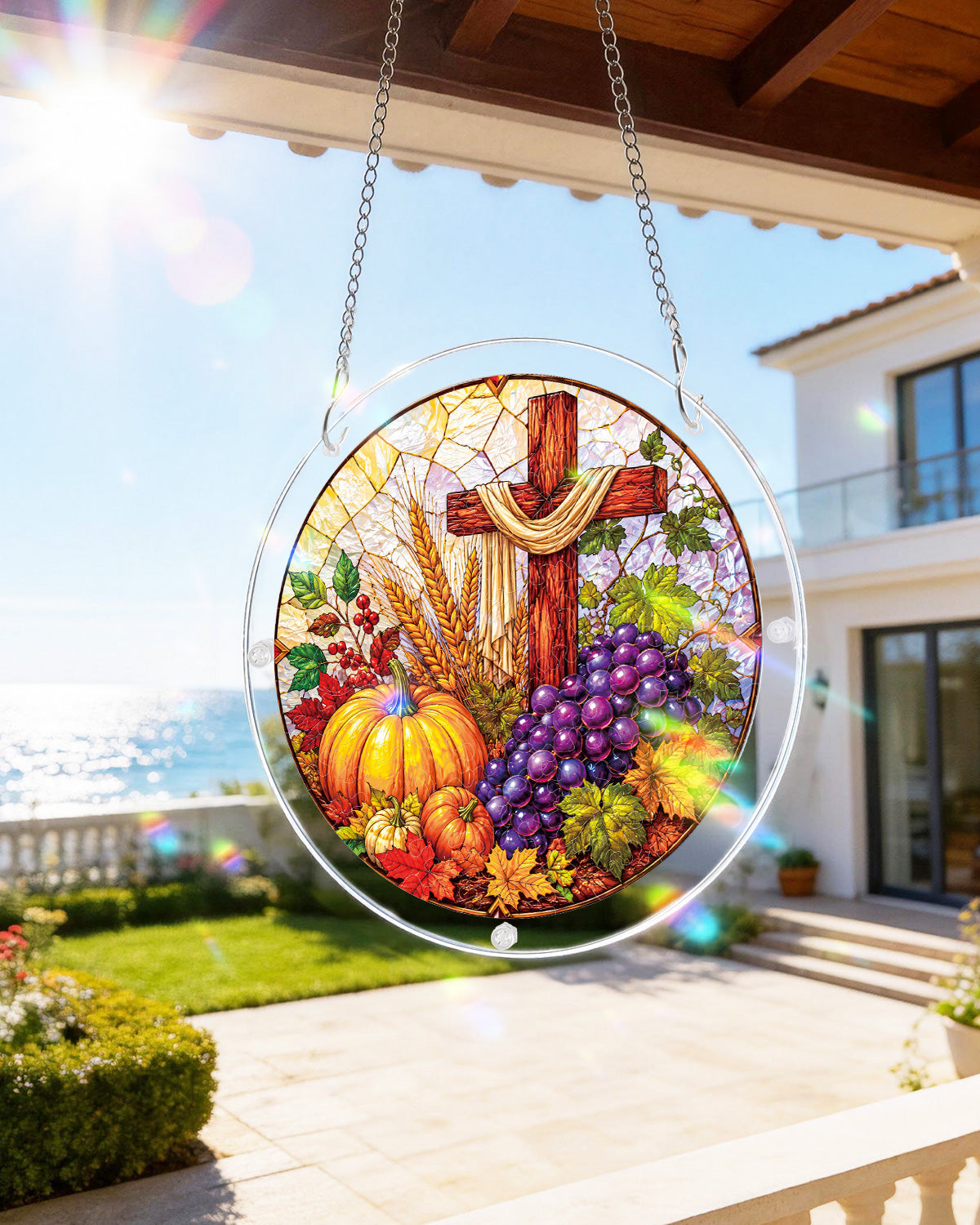 Harvest Blessings Light Suncatcher-Acrylic Window Art