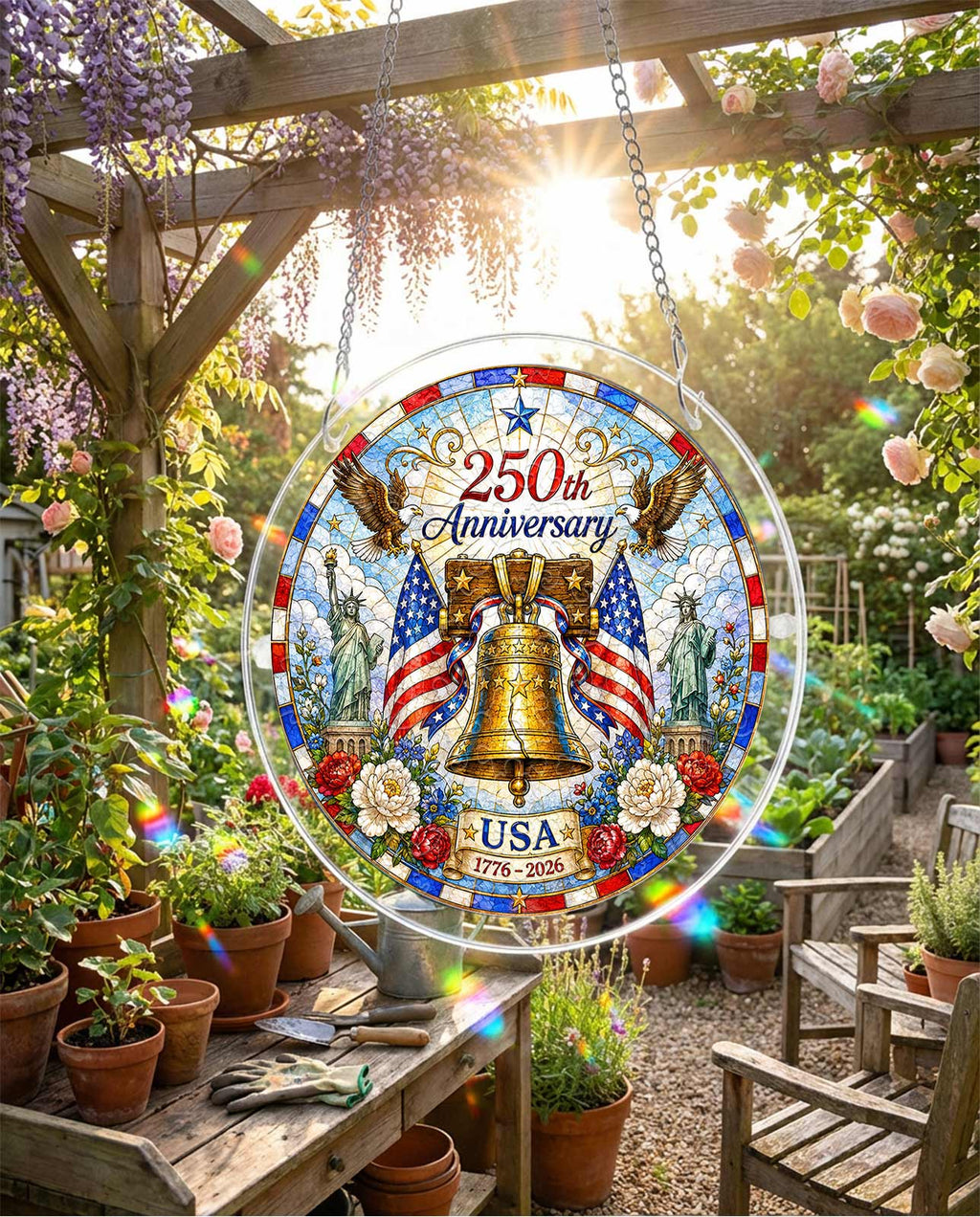 Acrylic Jigsaw Puzzle Suncatcher - Liberty Bell