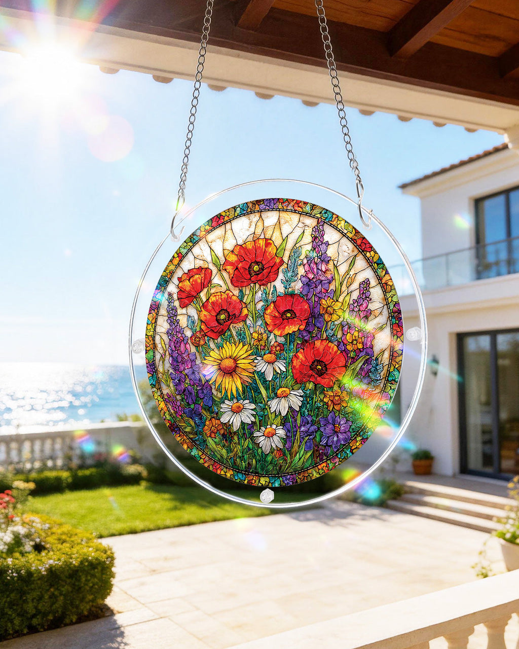 Wildflower Garden Light Suncatcher-Acrylic Window Art