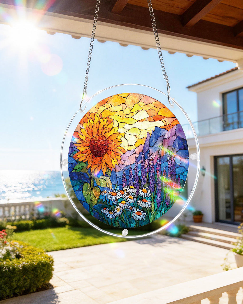 Sunflower Meadow Light Suncatcher-Acrylic Window Art