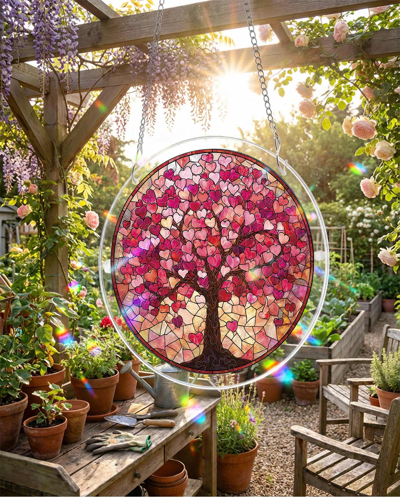 Acrylic Jigsaw Puzzle Suncatcher - Branches of Love