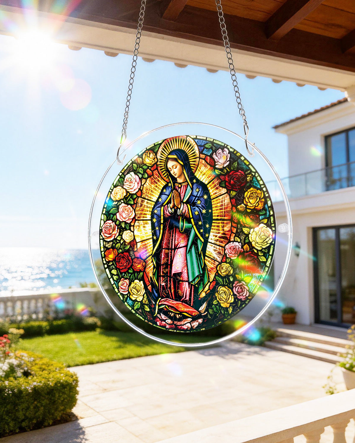 Light of Prayer Light Suncatcher-Acrylic Window Art