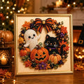 3D Halloween-Themed DIY Diamond Painting – Halloween Wreath