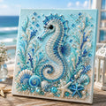 3D Ocean-Themed DIY Diamond Painting - Seahorse