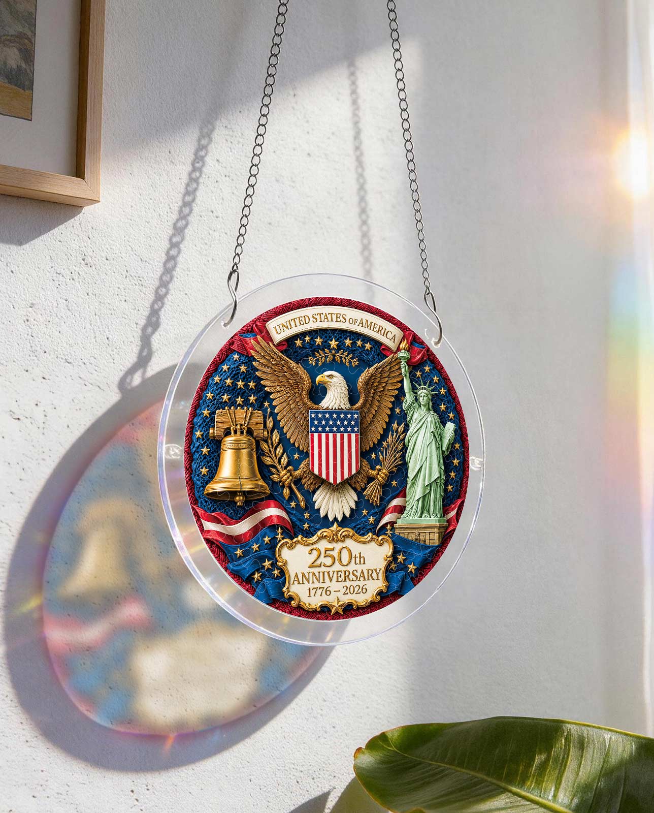 Acrylic Jigsaw Puzzle Suncatcher - Glory of America