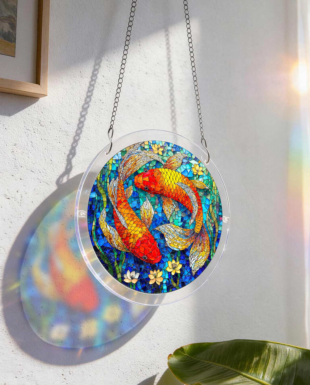 Acrylic Jigsaw Puzzle Suncatcher - Koi Dream Pond