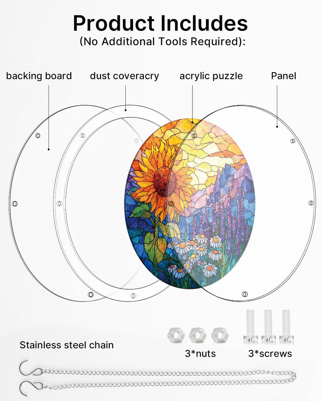 Sunflower Meadow Light Suncatcher-Acrylic Window Art