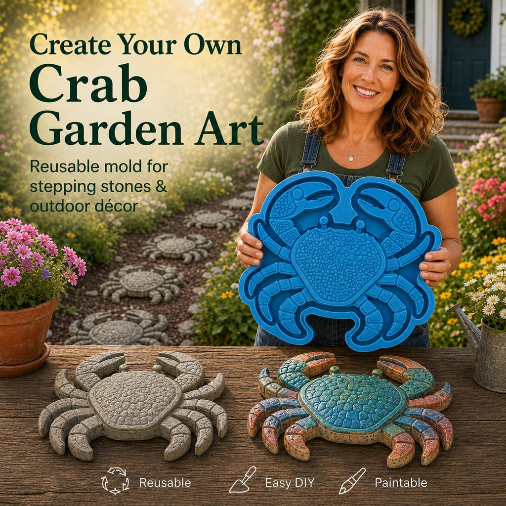 Reusable Stepping Stone Mold – Crab
