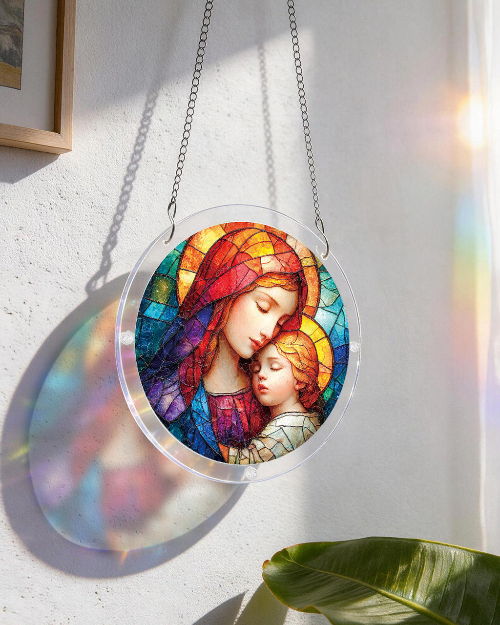 Holy Embrace Light Suncatcher-Acrylic Window Art