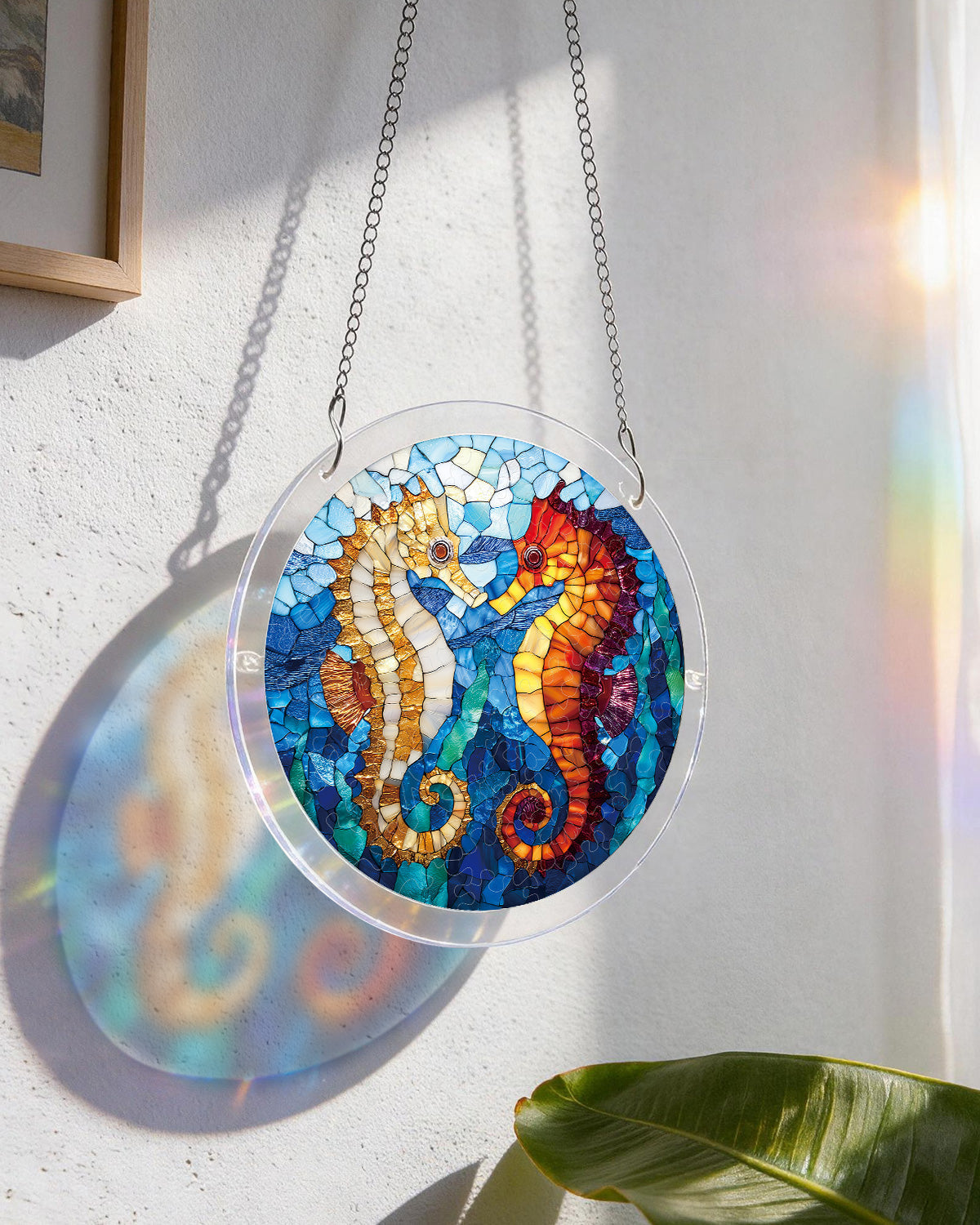 Dreamy Seahorses Light Suncatcher-Acrylic Window Art