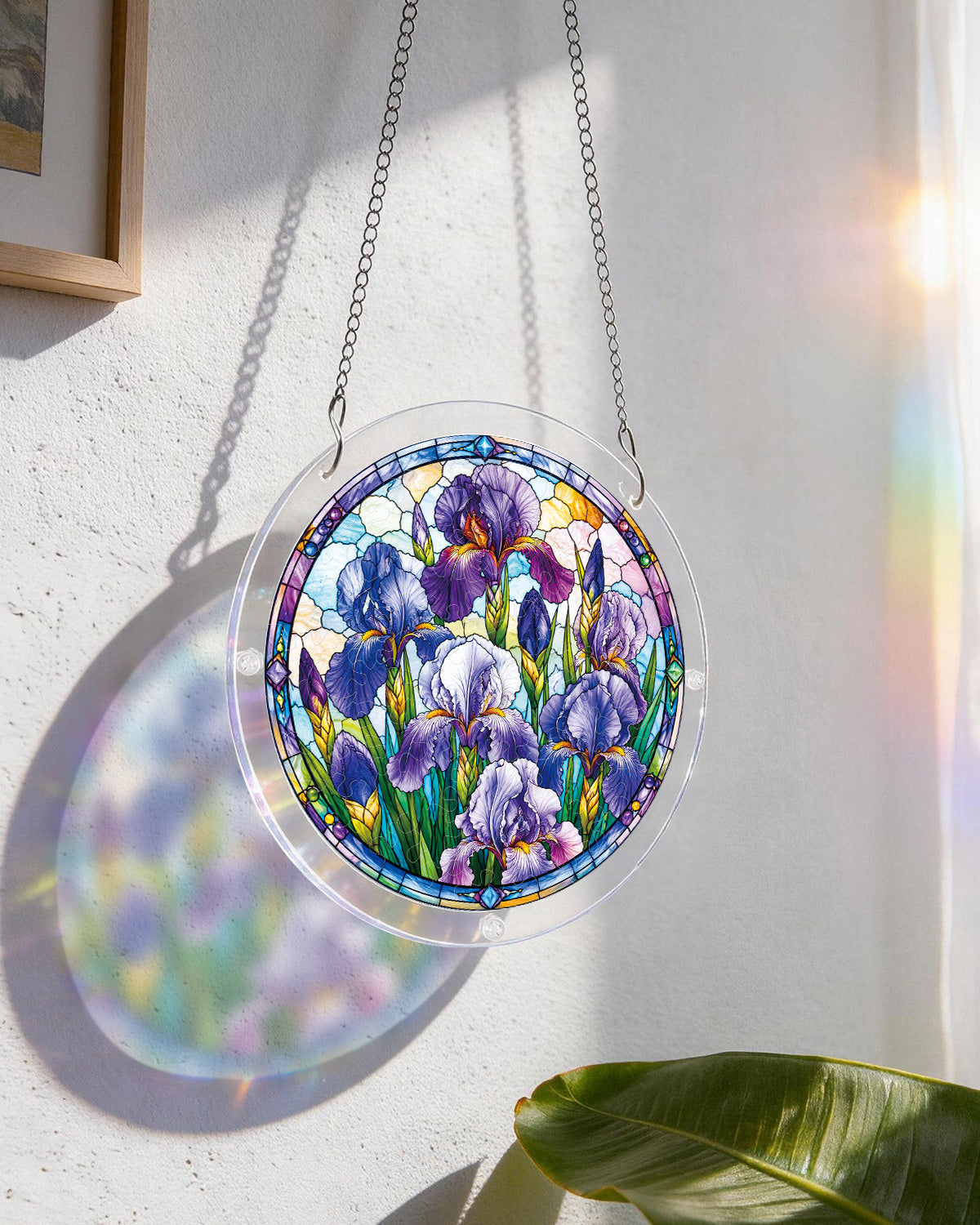 Iris Morning Light Light Suncatcher-Acrylic Window Art