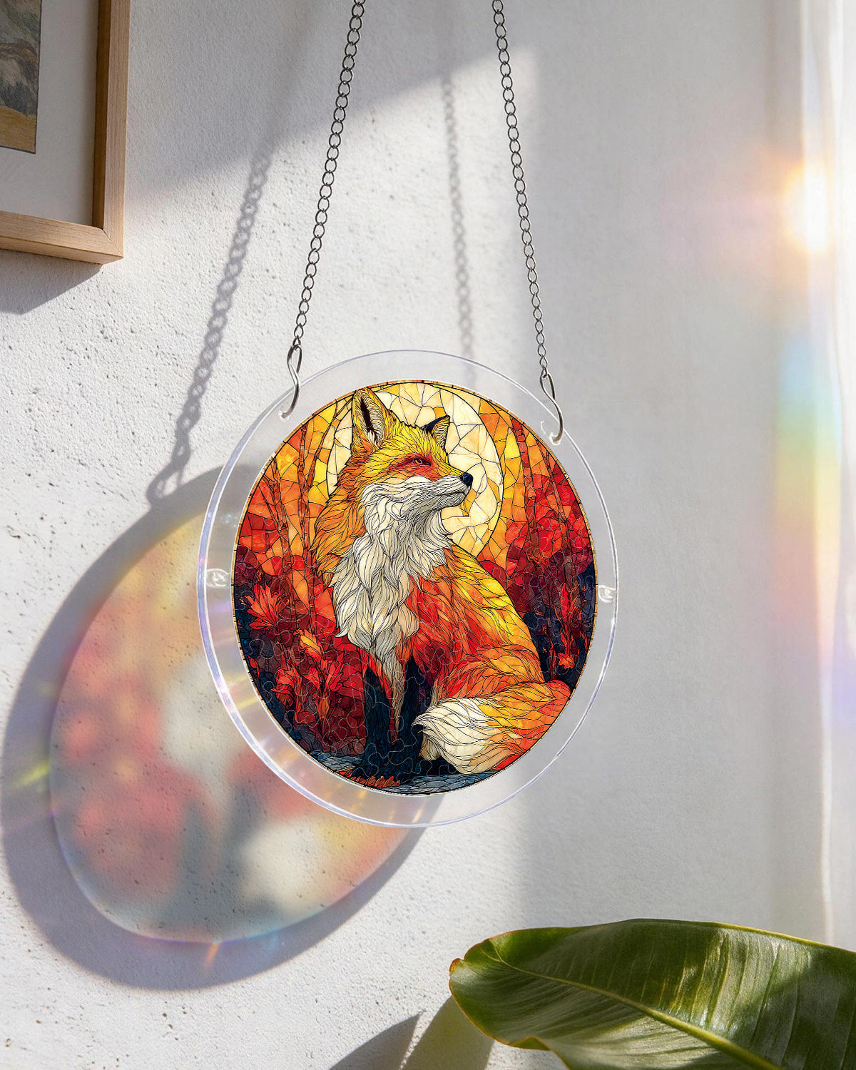 Fox Glow Light Suncatcher-Acrylic Window Art