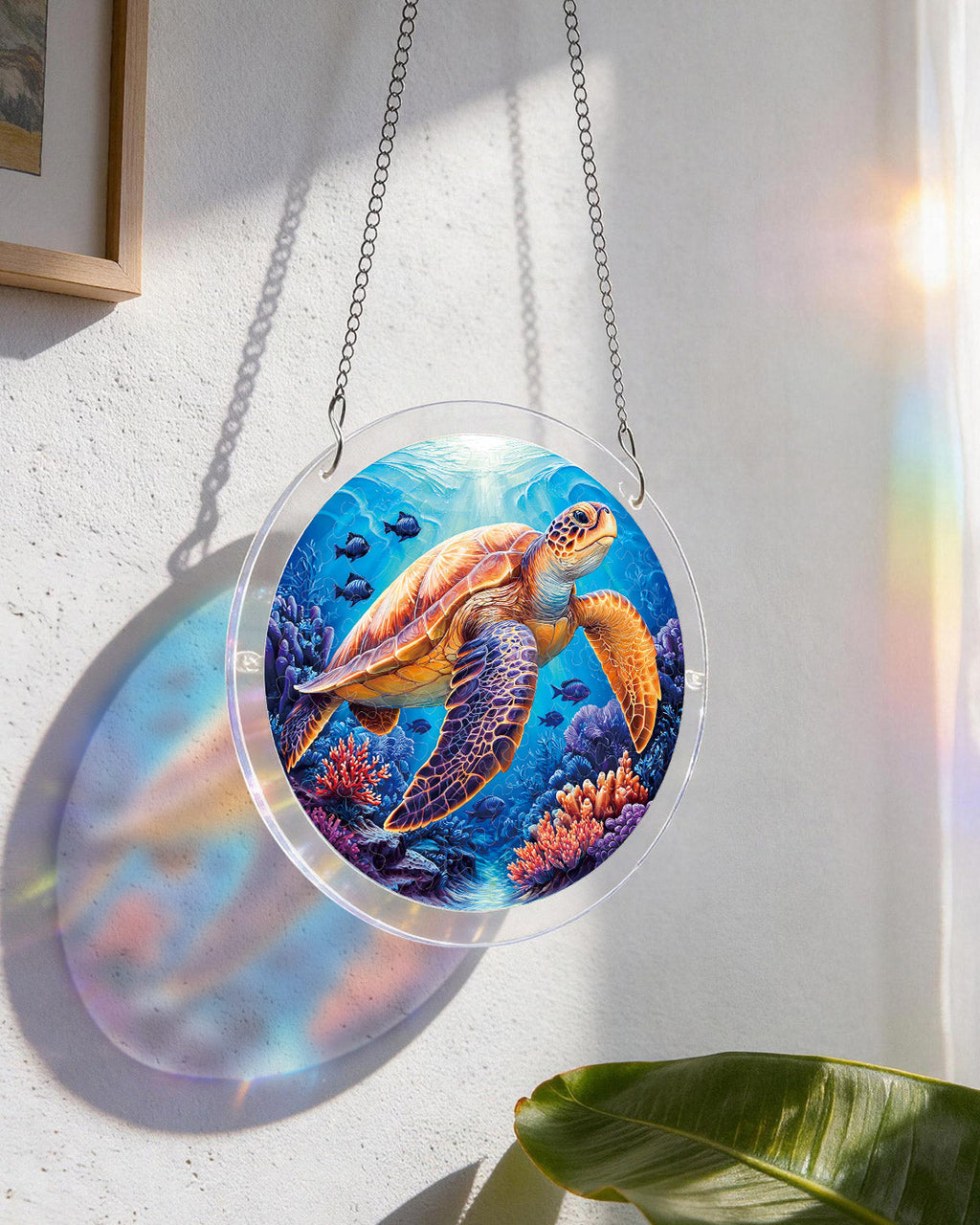 Acrylic Jigsaw Puzzle Suncatcher - Starsea Turtle