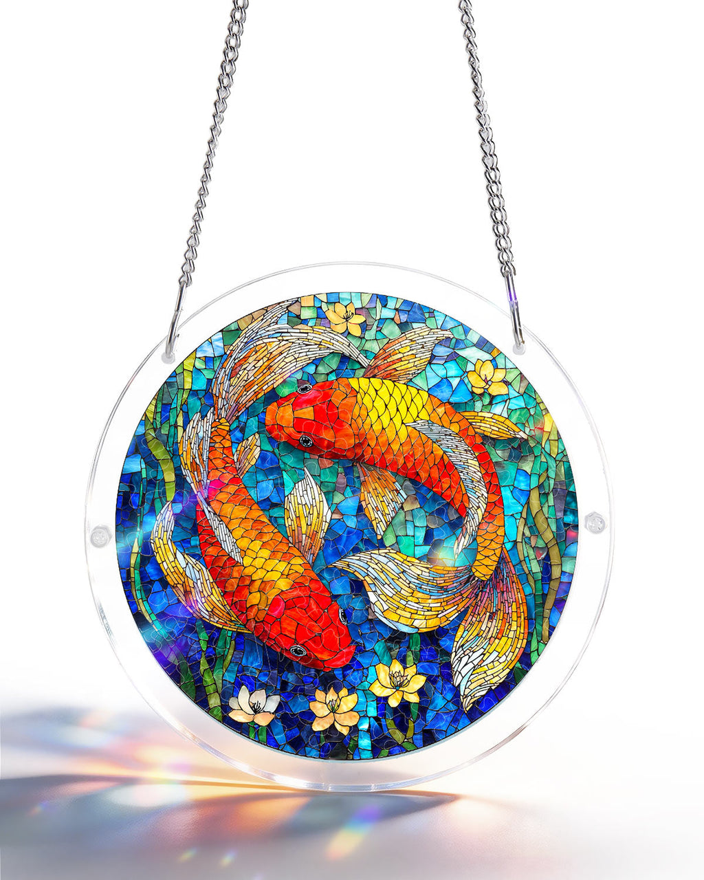 Acrylic Jigsaw Puzzle Suncatcher - Koi Dream Pond