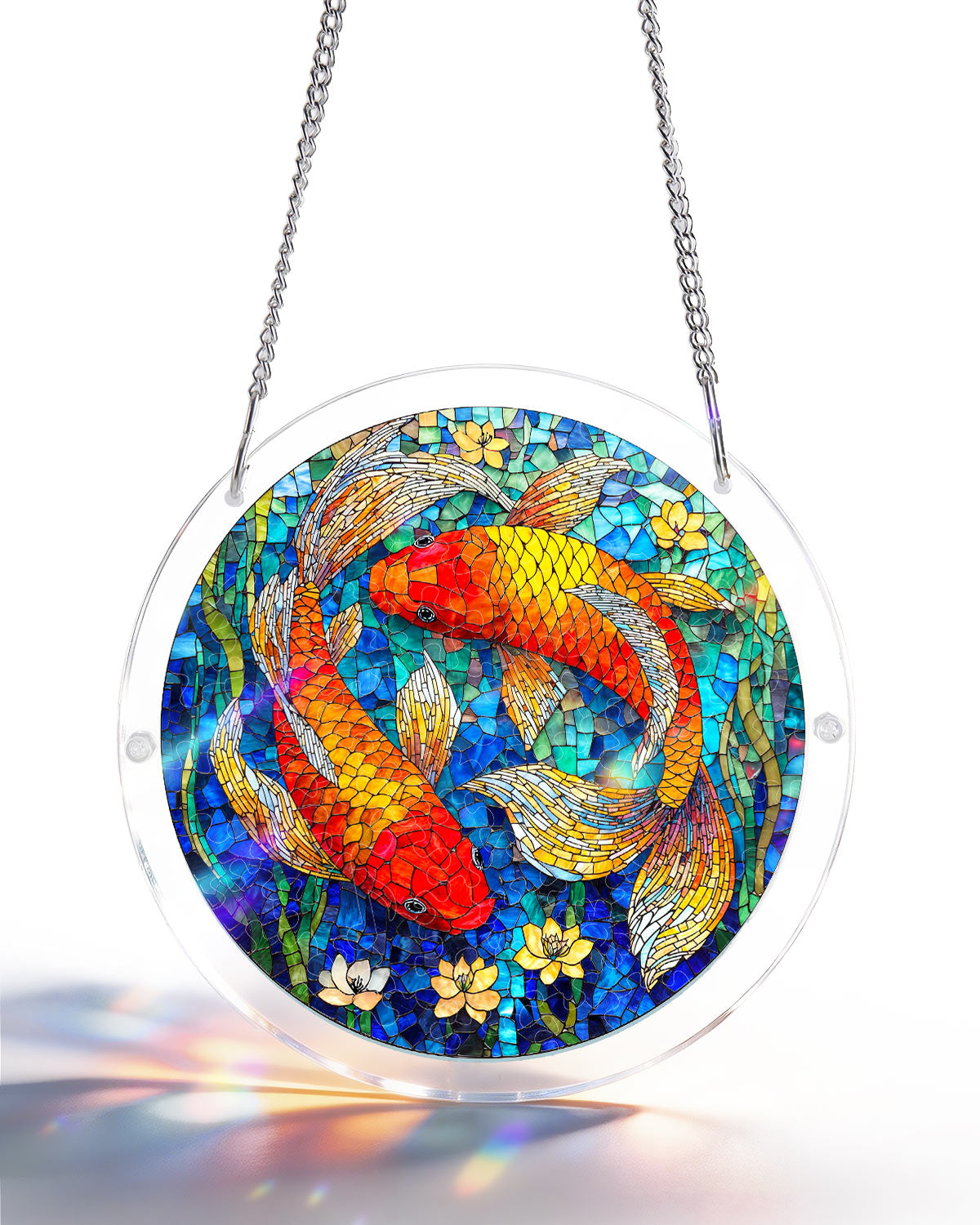 Acrylic Jigsaw Puzzle Suncatcher - Koi Dream Pond